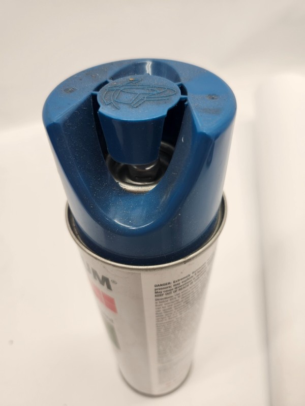 Inverted Marking Paint, 15 oz., Caution Blue, Solvent gallery