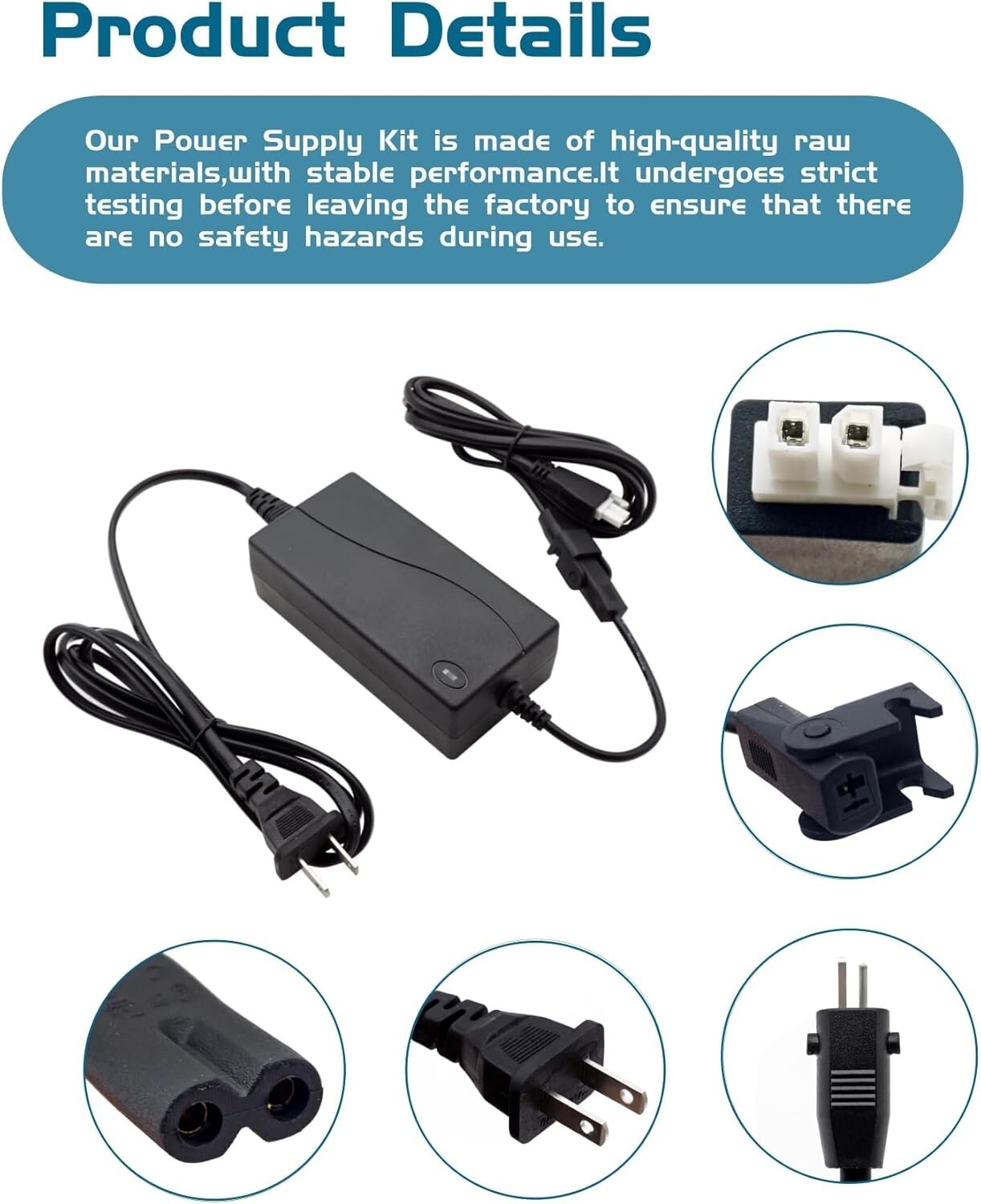 Adjustable Bed Base 29V2A AC/DC Switching Power Supply Adapter Kit Replacement gallery