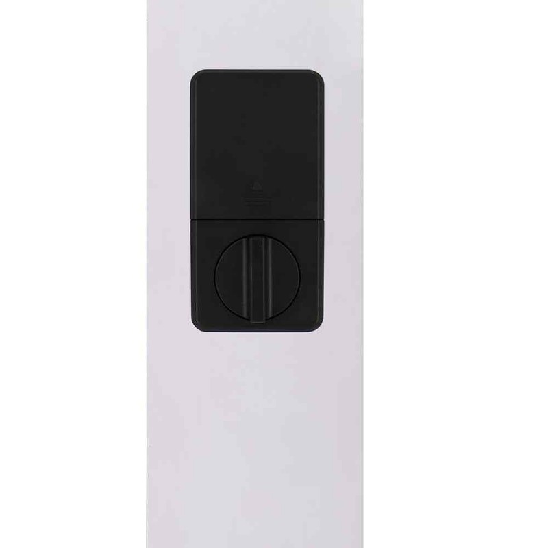 Defiant Square Matte Black Compact Touch Electronic Single Cylinder Deadbolt gallery