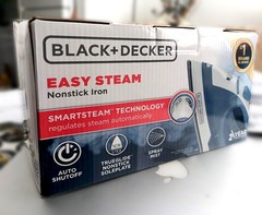 BLACK+DECKER Easy Steam Compact Iron with Automatic Shutoff, Nonstick Plate