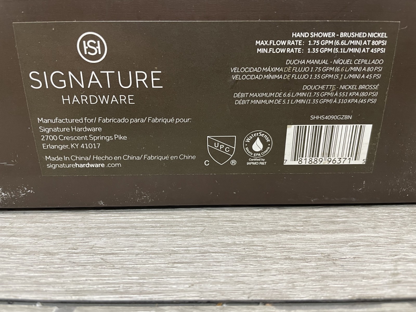 Signature Hardware SHHS4090GZBN Round Multifunction Hand Shower -Brushed Nickel gallery