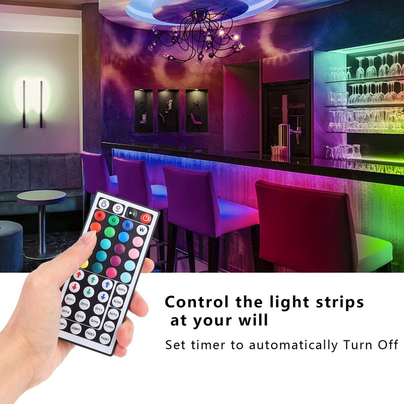 RGB LED Controller 44 Keys IR Remote Control for 12V/24V LED Strip Light 4 Pin gallery
