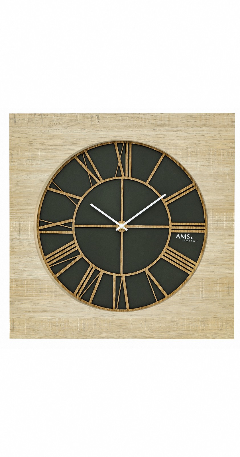 Modern Wall Clock with Quartz Movement by AMS gallery