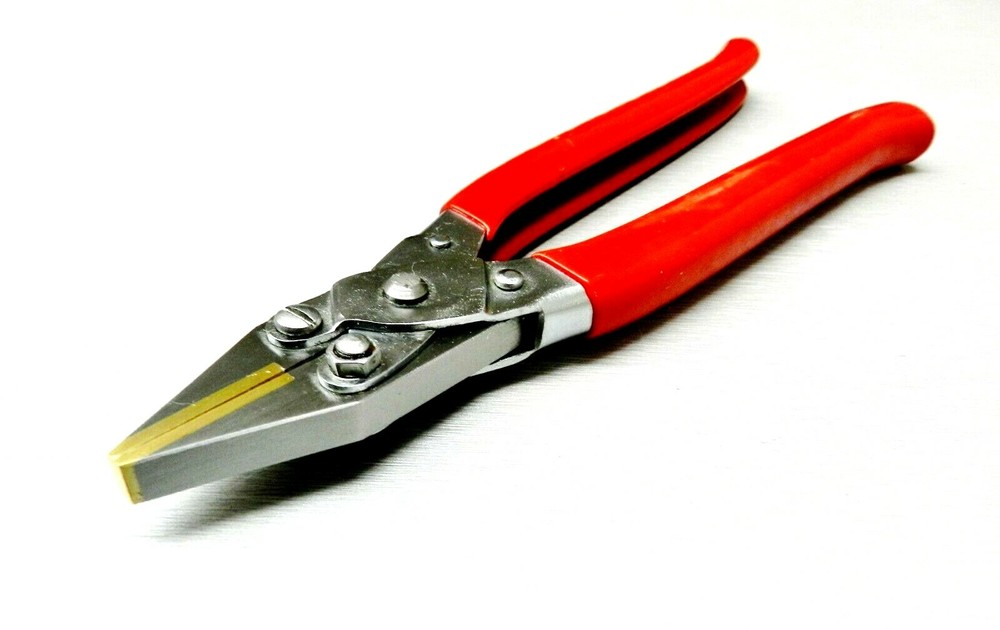 Parallel Action Flat Nose Pliers Brass Jaw with PVC Coated Handles 8" - 200mm