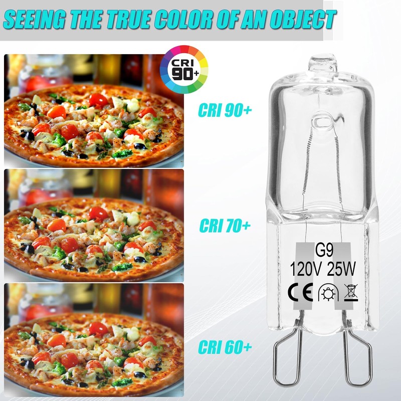 Halogen Bulb Compatible with Whirlpool Microwave Oven, G9 120V 25W Replacemen... gallery