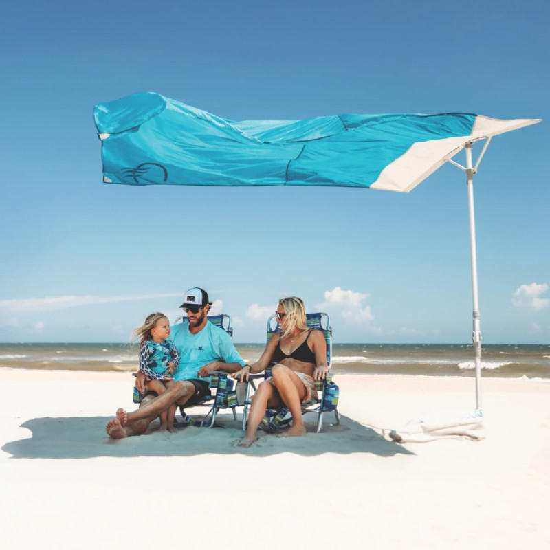 Shade - the Ultimate Wind-Driven Beach Umbrella, Effortless to Set Up, Lightweig gallery