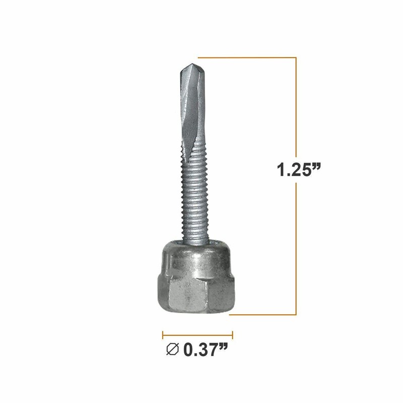 Sammys DSTR 516 3/8 Inch Vertical Thread Rod 5/16-18 x 1-1/4 Inch Screw 100Piece gallery