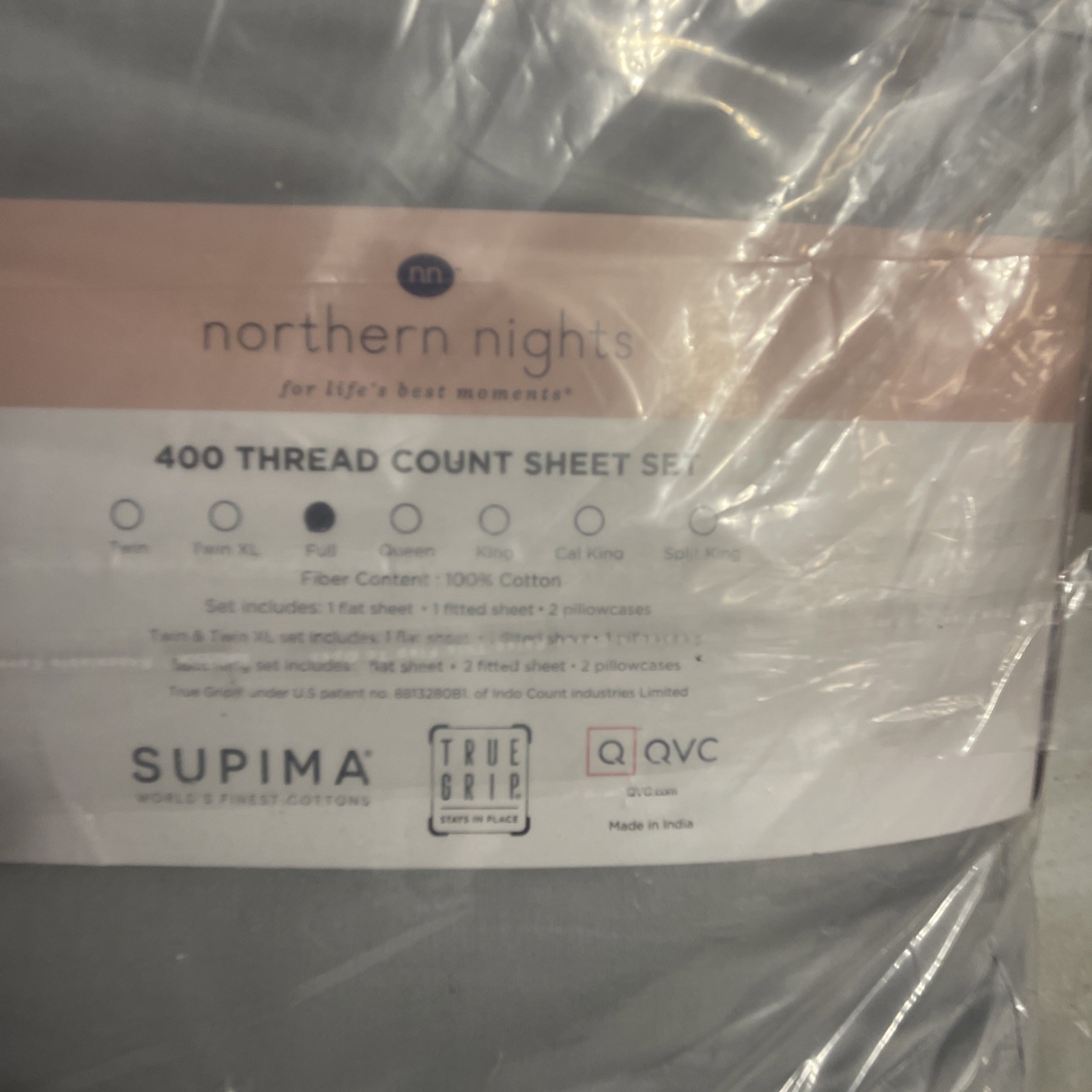 NEW Northern Nights Down Blanket Gray Full Size 400 TC 650 Fill Duck Down S1 gallery