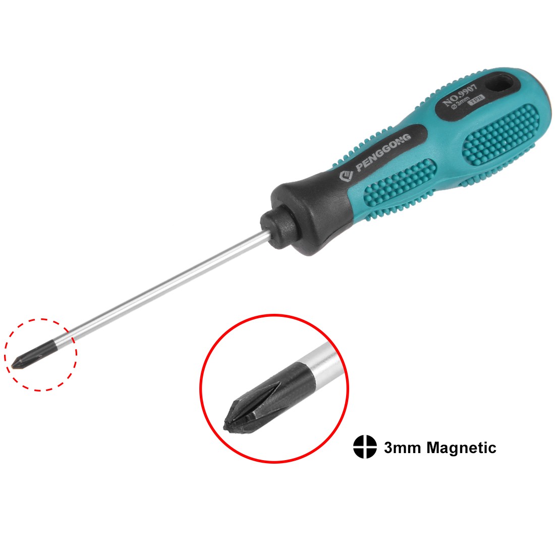 #0 Phillips Screwdrivers 3 Inch Round Shaft Non Slip Comfortable Handle gallery