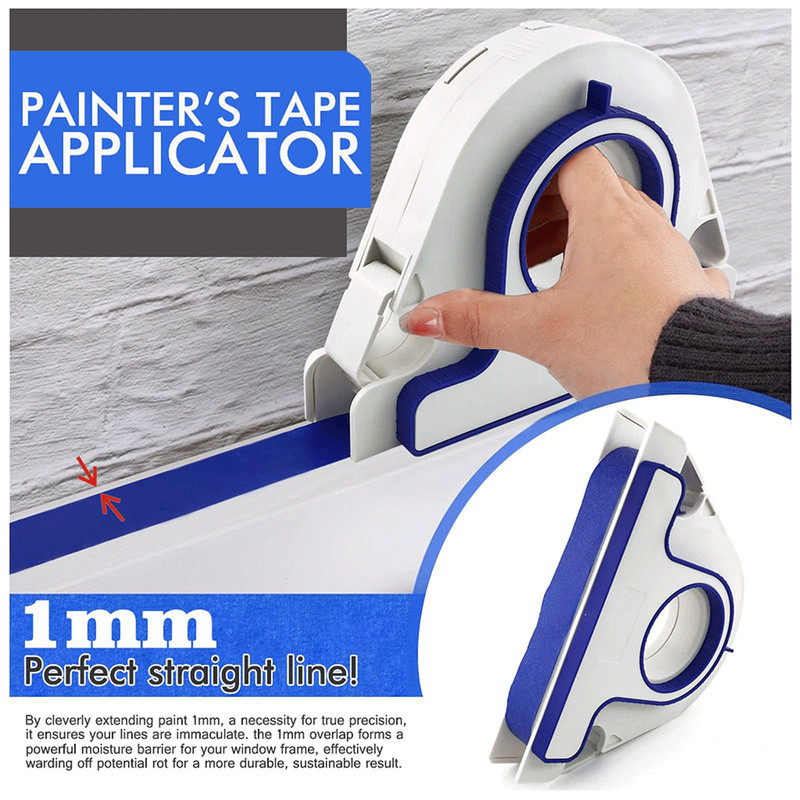 Masking Paint Tape Applicator Set, 25mm Width Blue Painter Tape Dispenser Tool gallery