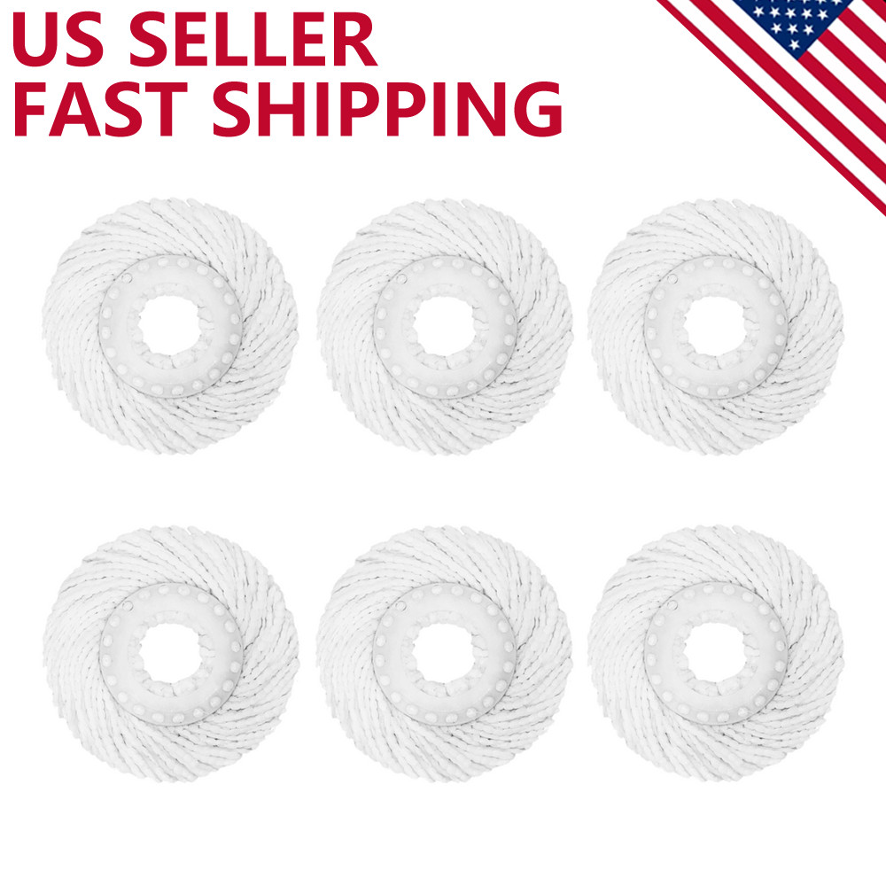 6x Replacement Microfiber Mop Head Easy Clean Wring Refill For O-Cedar Spin Mop gallery