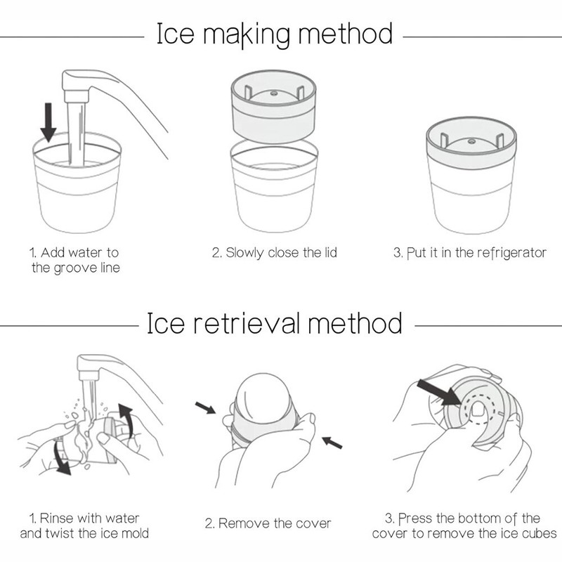 Slow-Melting Stackable Large Ice Cube Mold Maker For Whisky Cocktails Beverage gallery