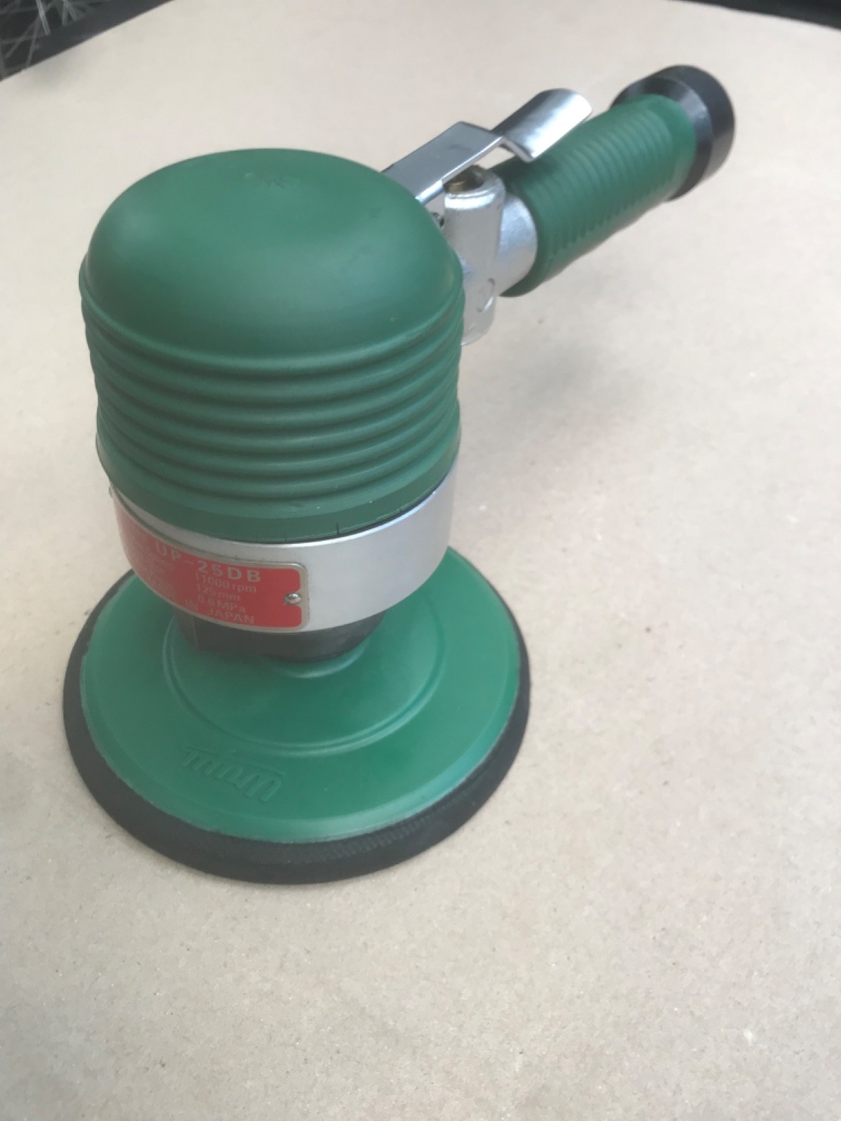 Uryu UP-25DB Air/Pneumatic Orbital Sander 11,000 RPM 5" Pad (Unused?) gallery