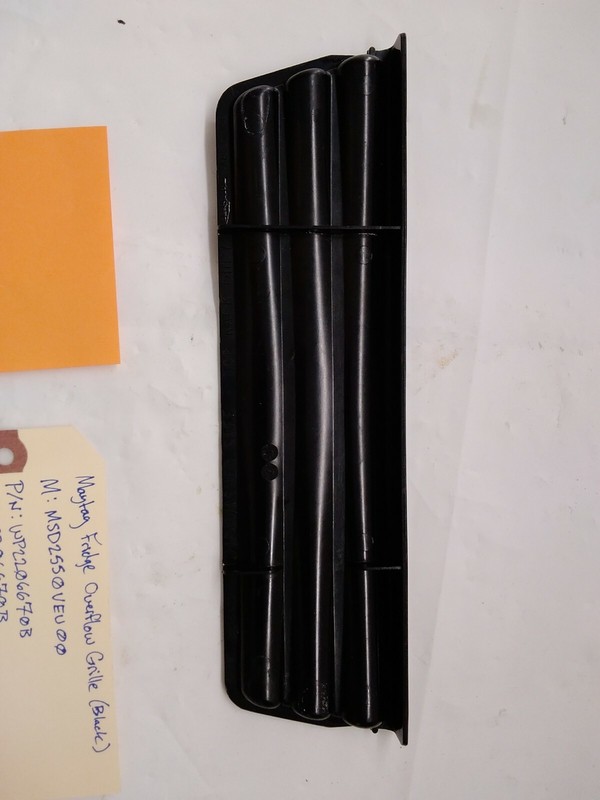 Maytag Refrigerator Overflow Grille (Black) P/N: WP2206670B , 2206670B gallery