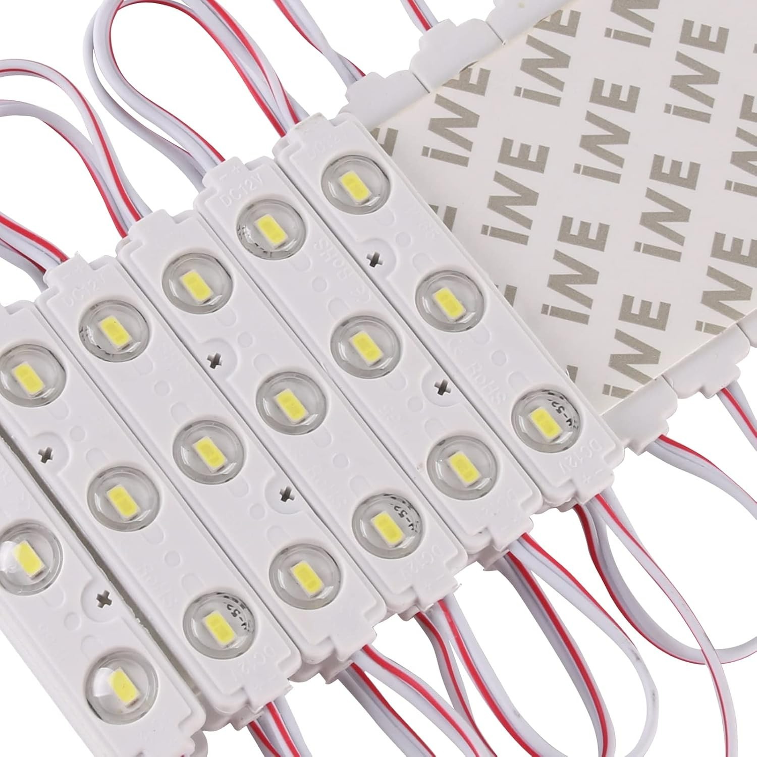 200PCS LED Module 12V DC 6500K White 1W Waterproof Decorative for Letter Signs gallery
