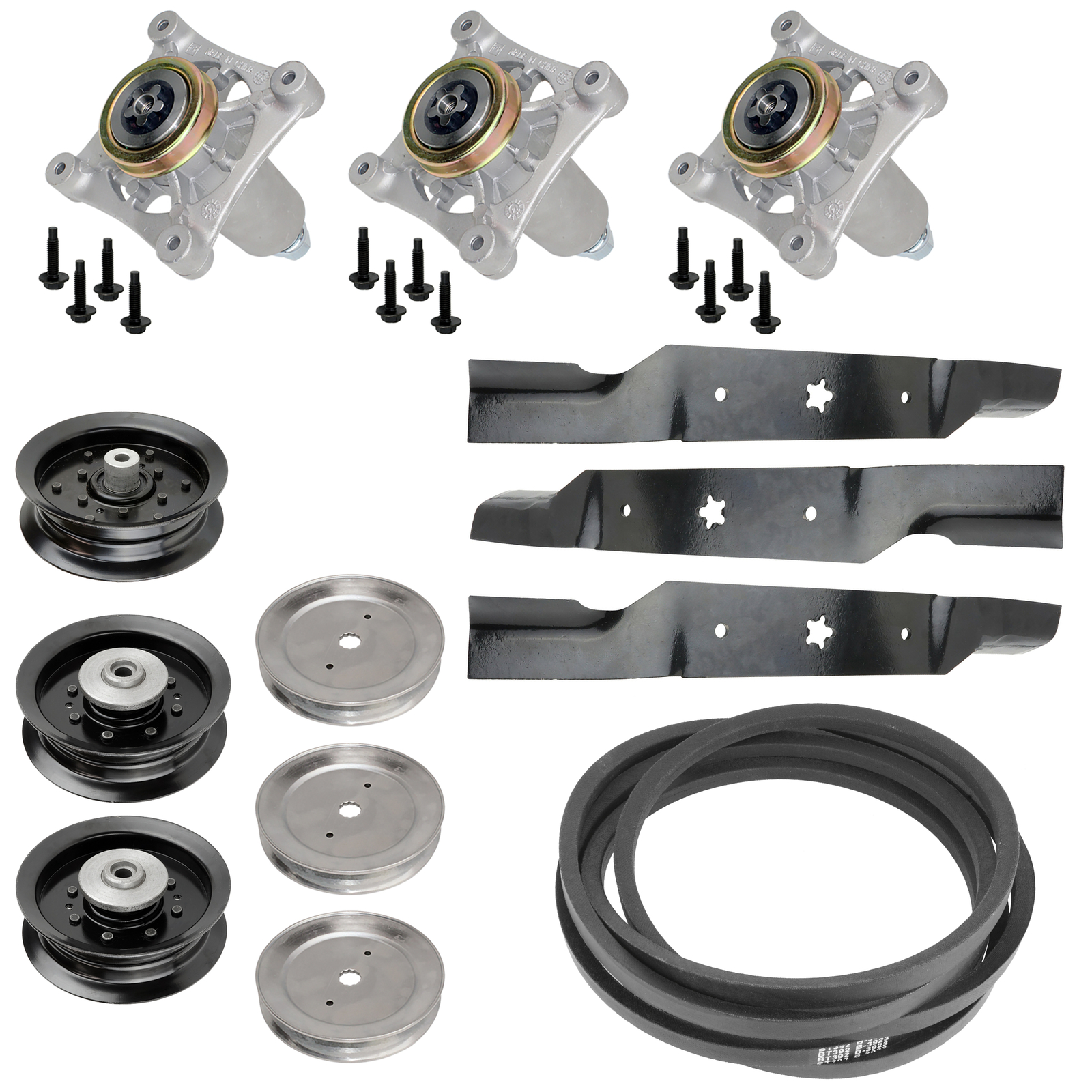 Deck Blade Spindle Belt Kit Combo Fits Husqvarna RZ5424 RZ5426 RZ5422 RZ54i Z254 gallery