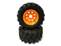 (2) Aggressive Tire Assemblies 24×12.00-12 Scag Patriot Tiger Cat II 61″ 481850