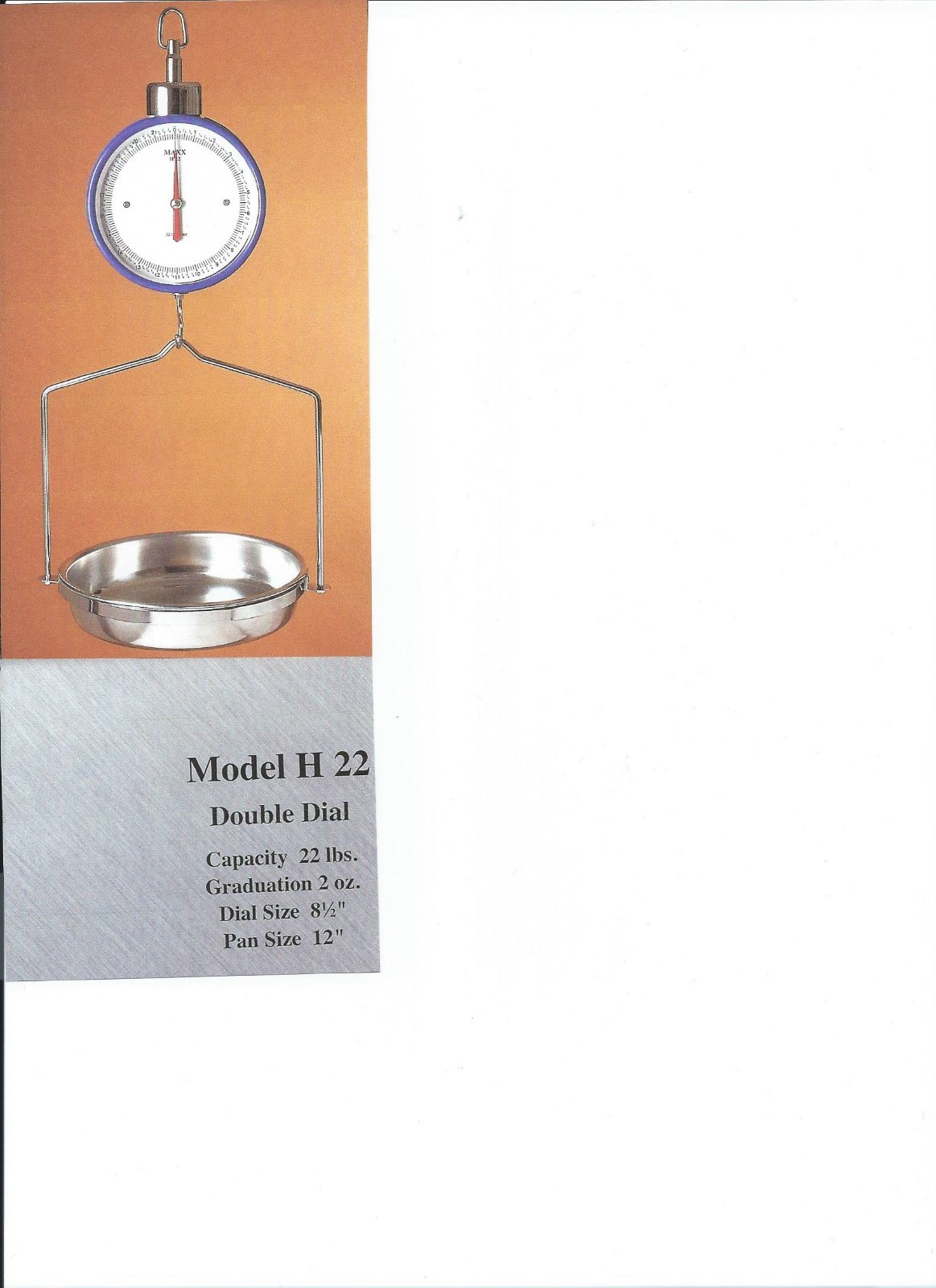 New Hanging Produce Scale, Double-Side Dial, Up To 22 Lbs gallery