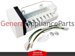 Fridge Icemaker w/Harness Fits Whirlpool Maytag Kenmore # W10190965 W10122506
