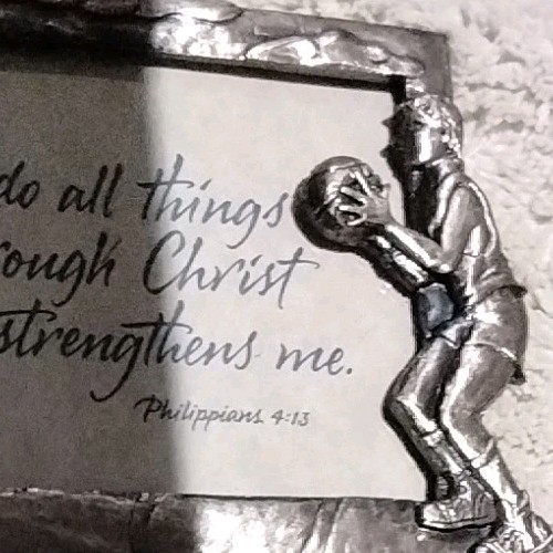 Basketball Frame: Scripture Philippines 4:13: I Can Do All Things Through... gallery