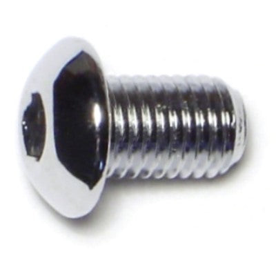 5/16"-24 x 1/2" Chrome Grade 8 Button Head Socket Cap Screws (10 pcs.) gallery