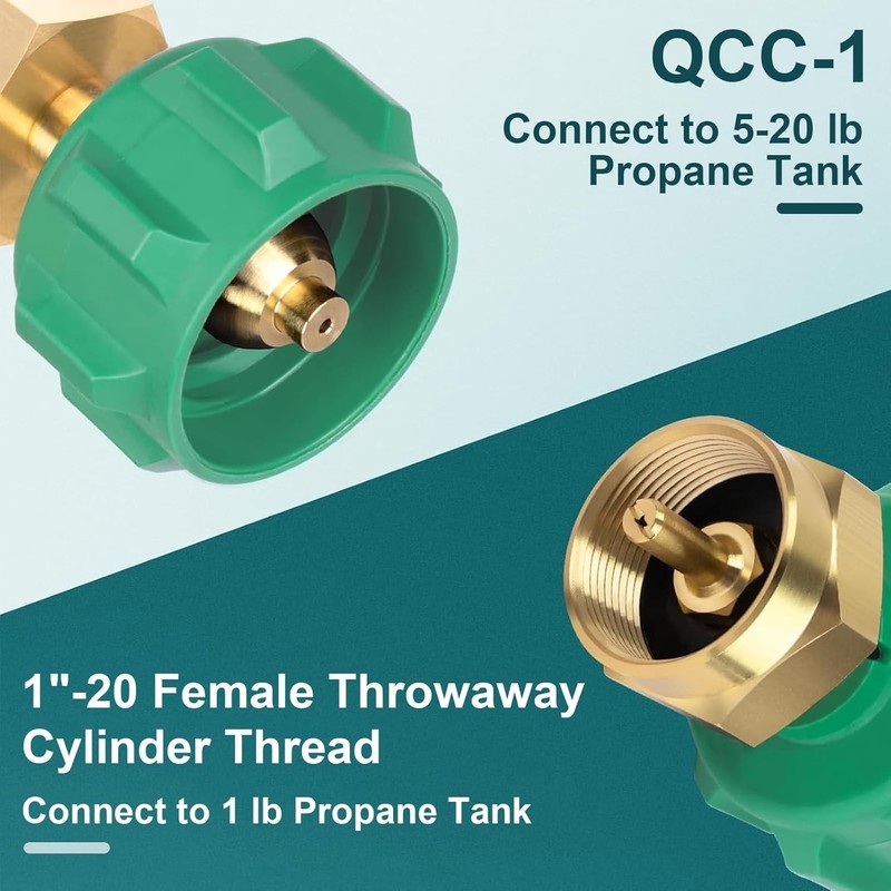 High-Quality Brass Propane Filling Tool: Refill 1lb Cylinders from 20lb Tanks gallery