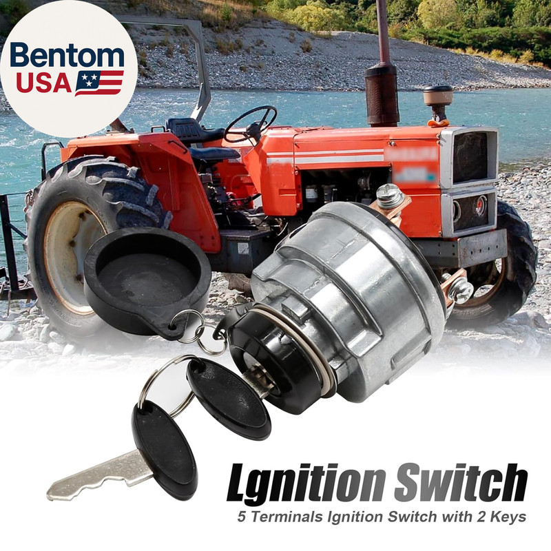 Ignition Key Switch, 5 Terminals Ignition Switch Replacement for Ford New Hollan gallery