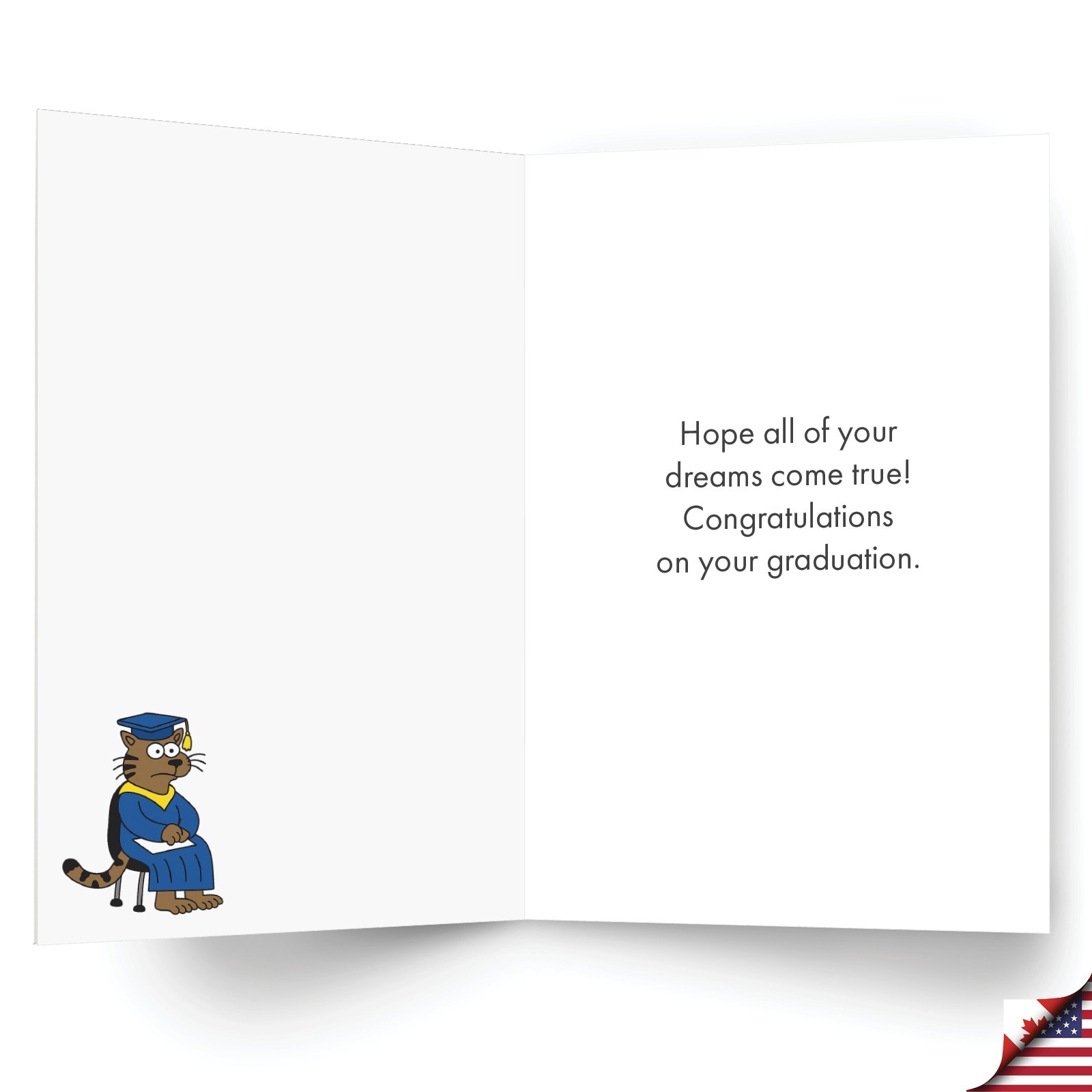 1 Funny Graduation Greeting Card (Graduate) - Covered In Catnip - NobleWorks gallery