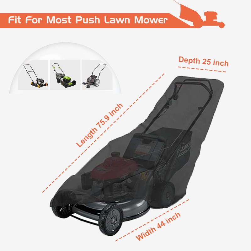 Waterproof Walk Behind Push Lawn Mower Cover Heavy Duty UV Protector Universal gallery