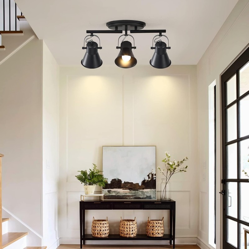 3-Lights Ceiling Track Lighting Fixtures Can Used for Mirror Front Wall Lights gallery
