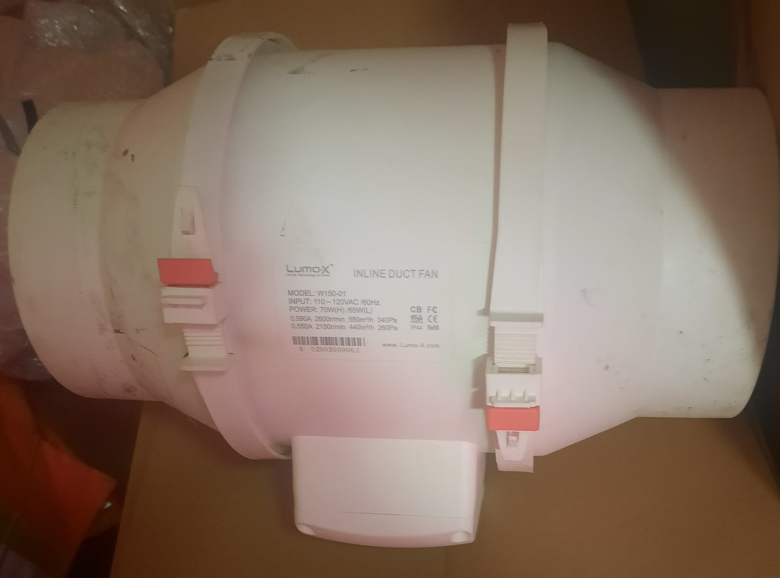 6" Inline Duct Fan This Thing Is Almost Like New I Only Had This One As A Backup gallery