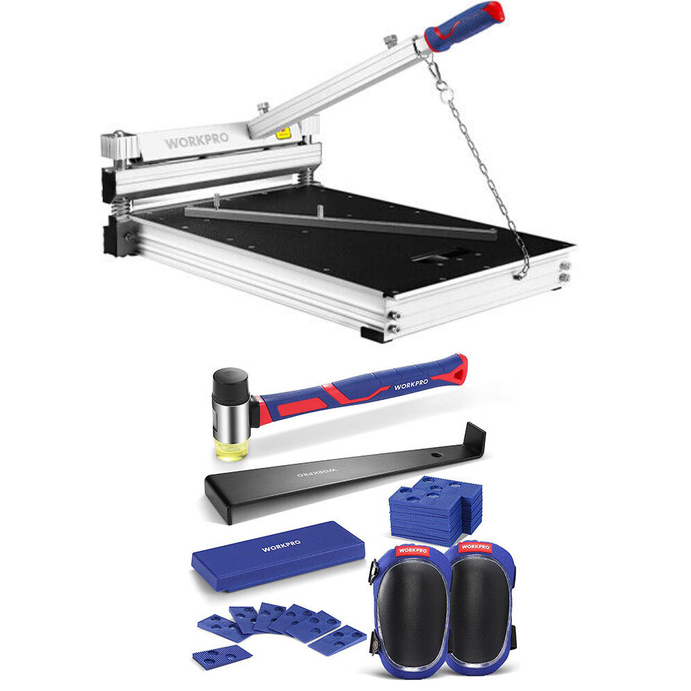WORKPRO 13" Flooring Cutter/Laminate Flooring Installation Tool Spacers Knee Pad gallery