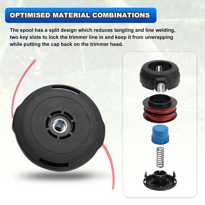 5-Pack T25 Tap String Trimmer Head Fits Husqvarna 966674401 122C 124C 124L 125C gallery