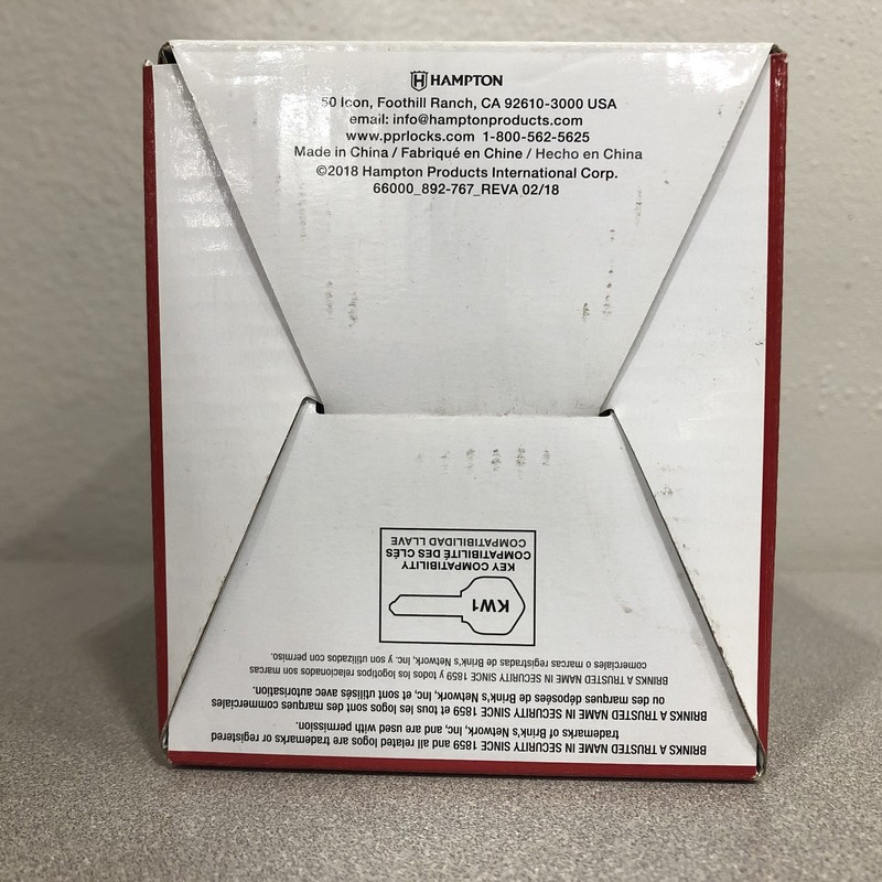 Brinks 23005-119 Push/Pull Rotate Barrett Satin Nkl Sgl Cylinder Lock KW1 1.75" gallery