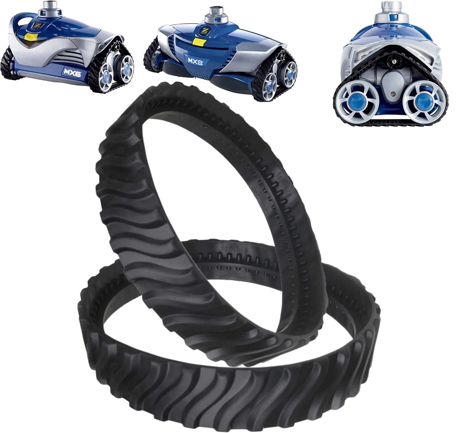 2x Replacement Tire Track R0526100 For Zodiac MX8 MX6 MX6/8 Elite Pool Cleaner gallery