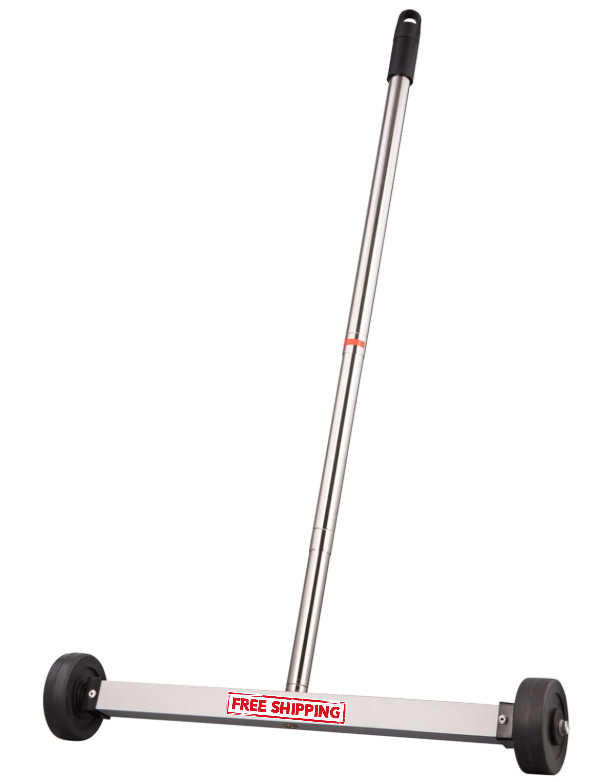 Magnetic Pick Up Sweeper 17" with Wheels, Telescoping Handle – 8.8 Lbs Magnet gallery