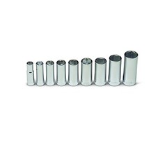 Wright Tool 6 Point Deep Socket Set 9 Piece 3/8″ Drive SAE 304