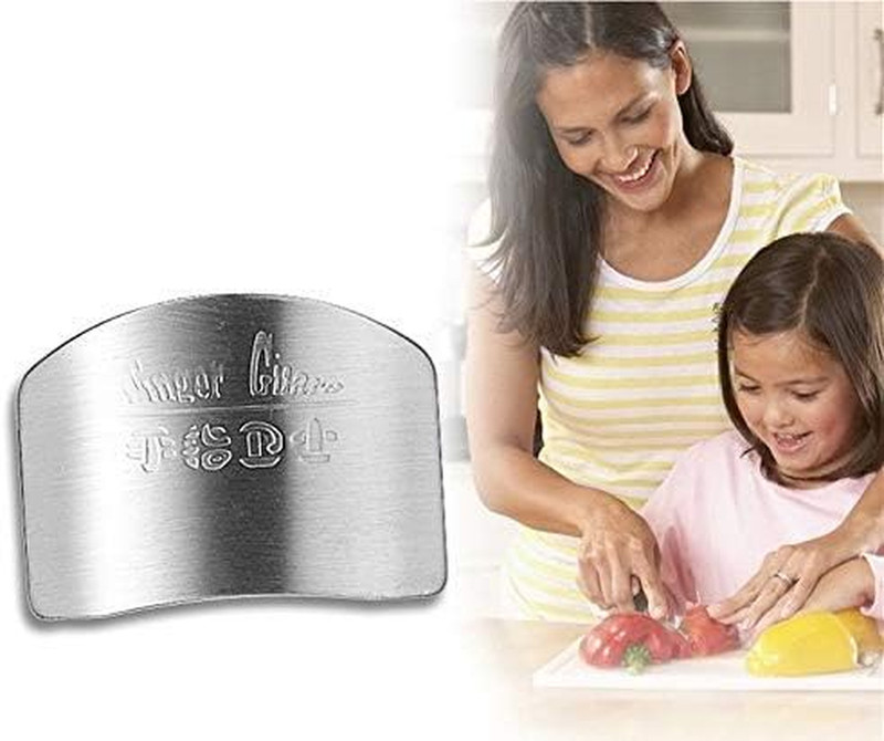 2 Packs Stainless Steel Finger Guards ,Cutting Knife Cutting Protector gallery