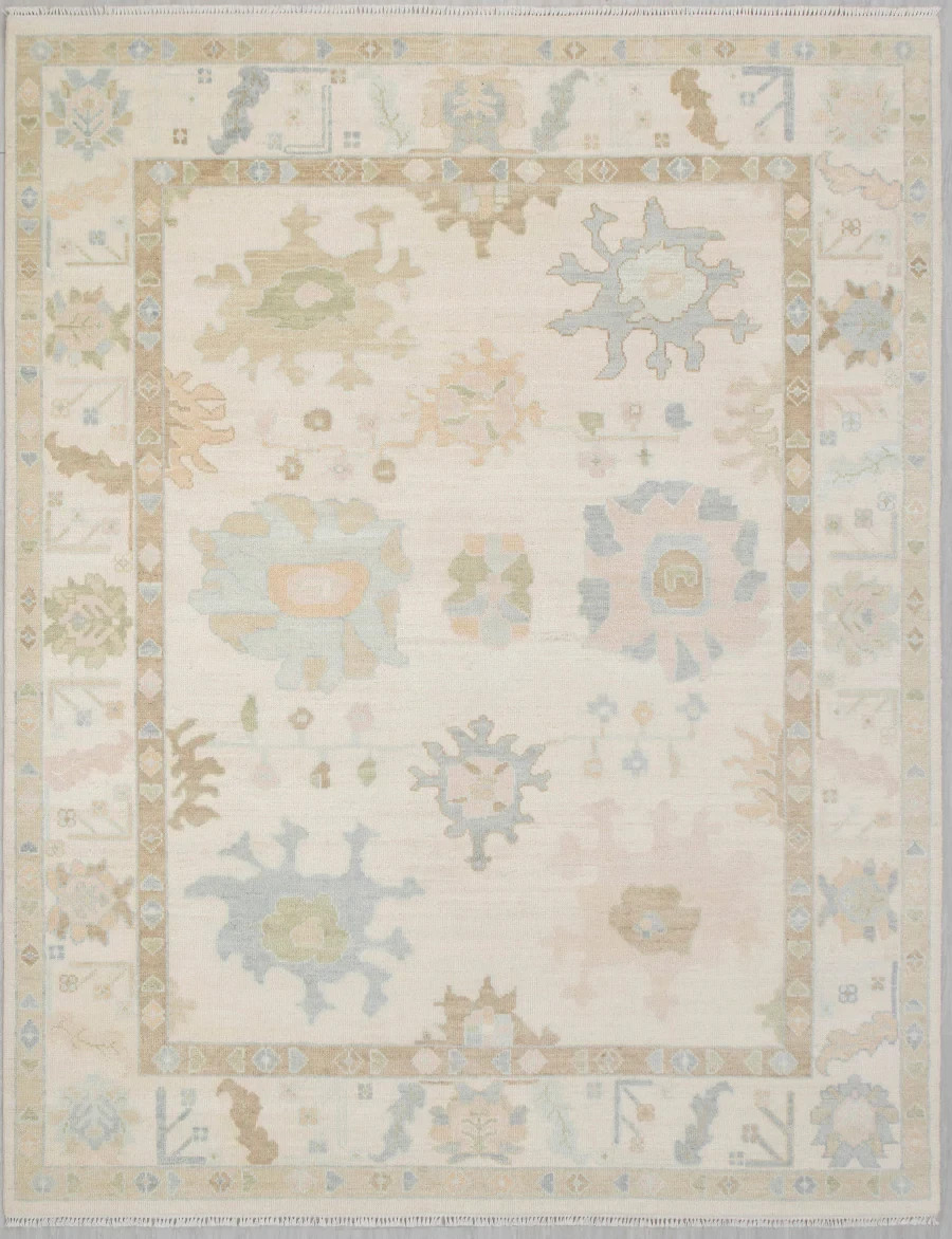 Modern Oushak Rug Handcrafted Luxury for High-Traffic Spaces12 gallery