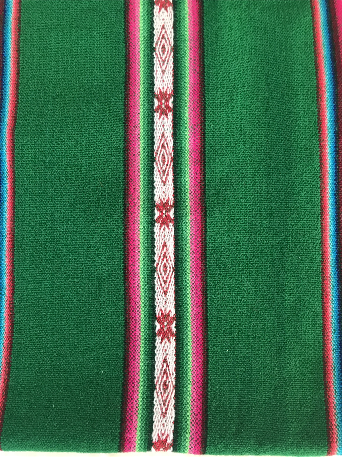 Tablecloth Andean South American Bolivian Stripes Neon Decor Wool Sateen gallery