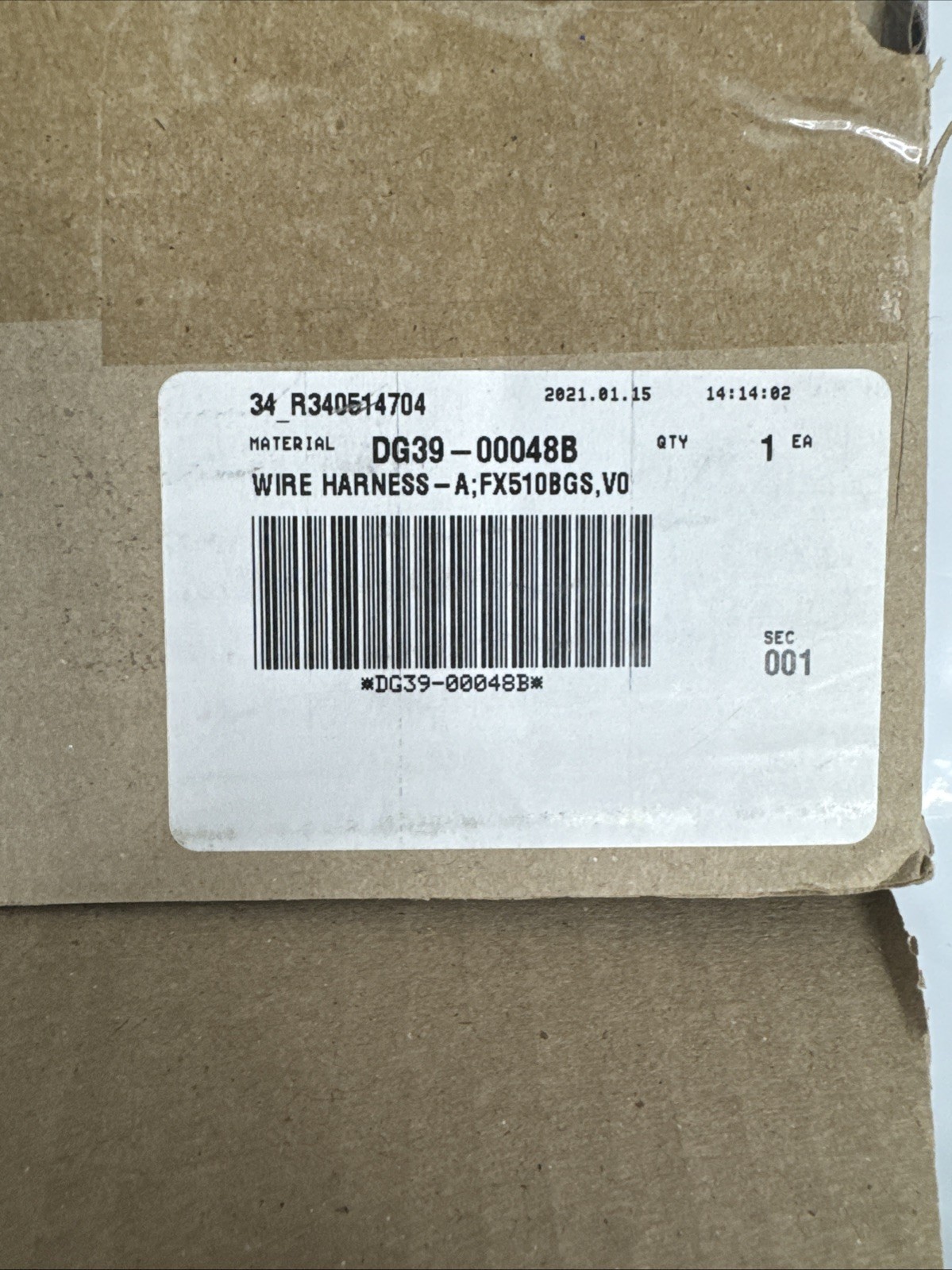 OEM Samsung DG39-00048B Range Assy Wire Harness-Main Fx510Bgs 120Vac U gallery