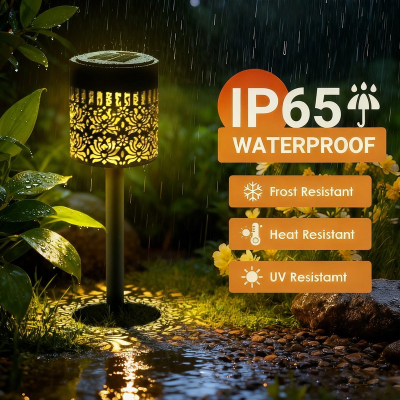 2 Pack LED Solar Pathway Lights Outdoor Solar Landscape Lights Lawn Patio Decor gallery