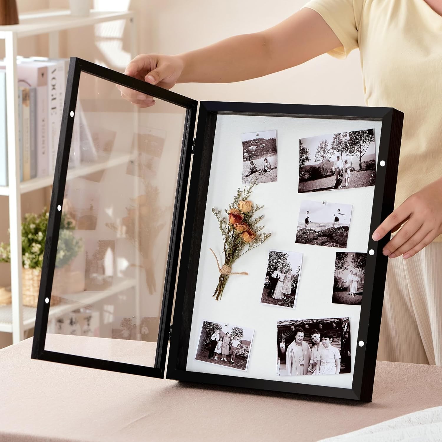 12x16 Deep Shadow Box Picture Frame Display Case with Linen Back,Thickened Panel gallery