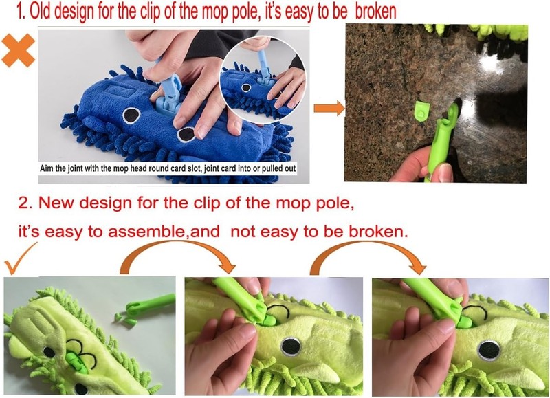 Mini Housekeeping Cleaning Tools Children,3pcs Include Mop,Broom,Dustpan Blue gallery