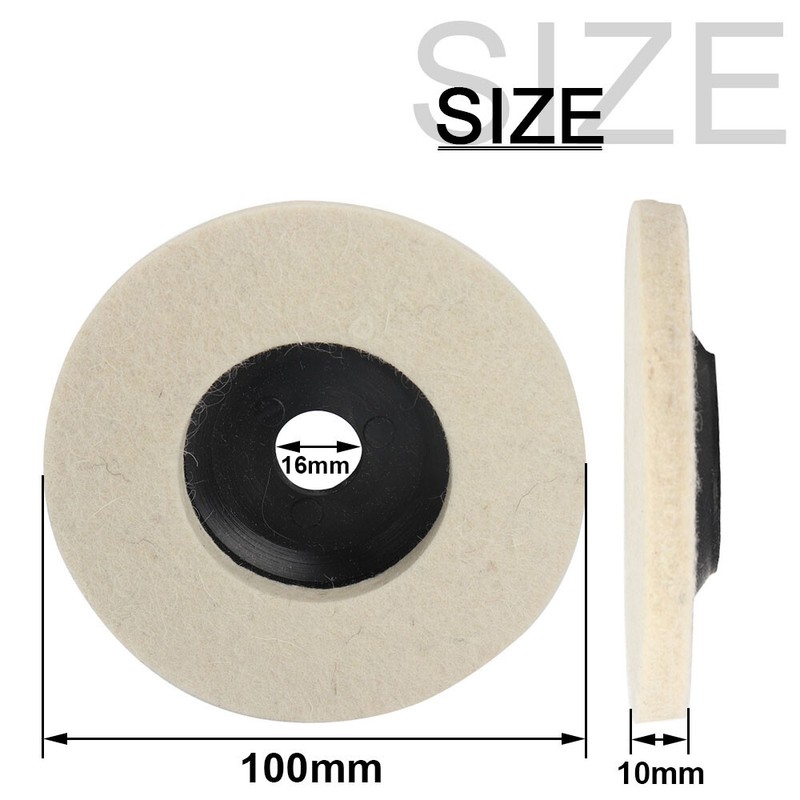 5x4inch Wool Polishing Disc Buffing Wheel Flap Felt Pads For Angle Grinder Tool gallery