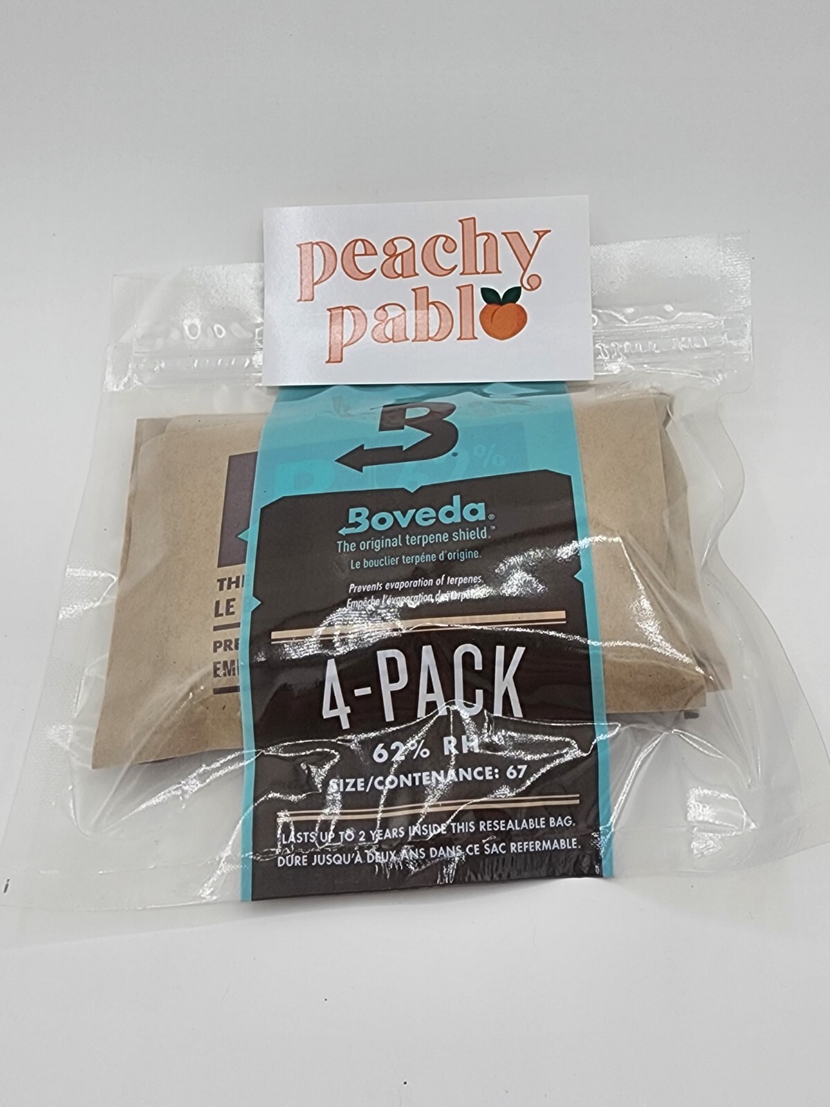 Boveda™ 62% RH 2-Way Humidity Control - Size 67 Protects Up to 1 POUND (4-PACK) gallery