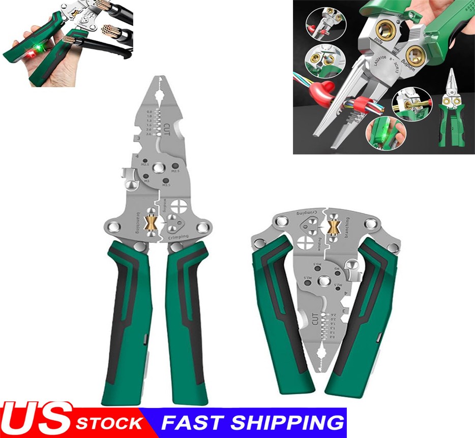 Multi-Function Wire Stripper Tester​​ 18 IN 1 Foldable Plier with Voltage Tester gallery