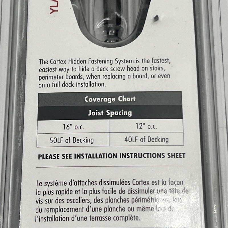 NEW!! FastenMaster Cortex 2-1/2” Screw 50 LF Hidden Fastening System - Sandbar gallery