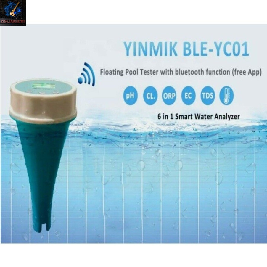 Floating Smart Swimming Pool Water Analyzer PH Chlorine EC TDS ORP TEMP Tester gallery