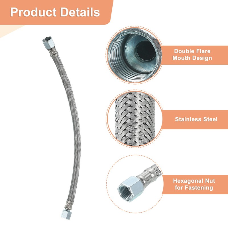 Air Compressor Exhaust Tube G3/8 Thread 400mm l Compressor Hose Flared Mouth gallery